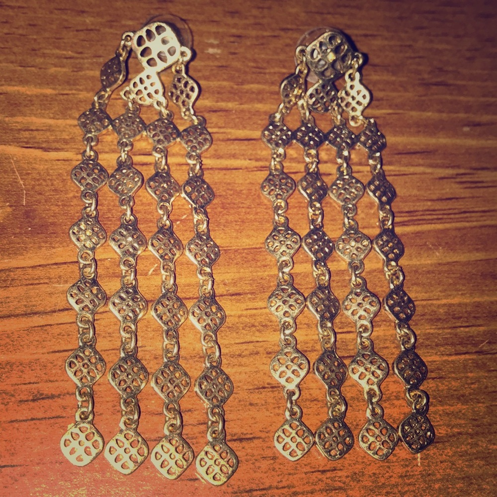 Stella & Dot statement chandeliers.